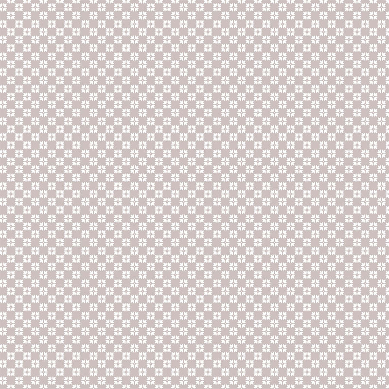 Hampton Court Quilt Fabric - Patterned Check in Clay Gray - 90591-14