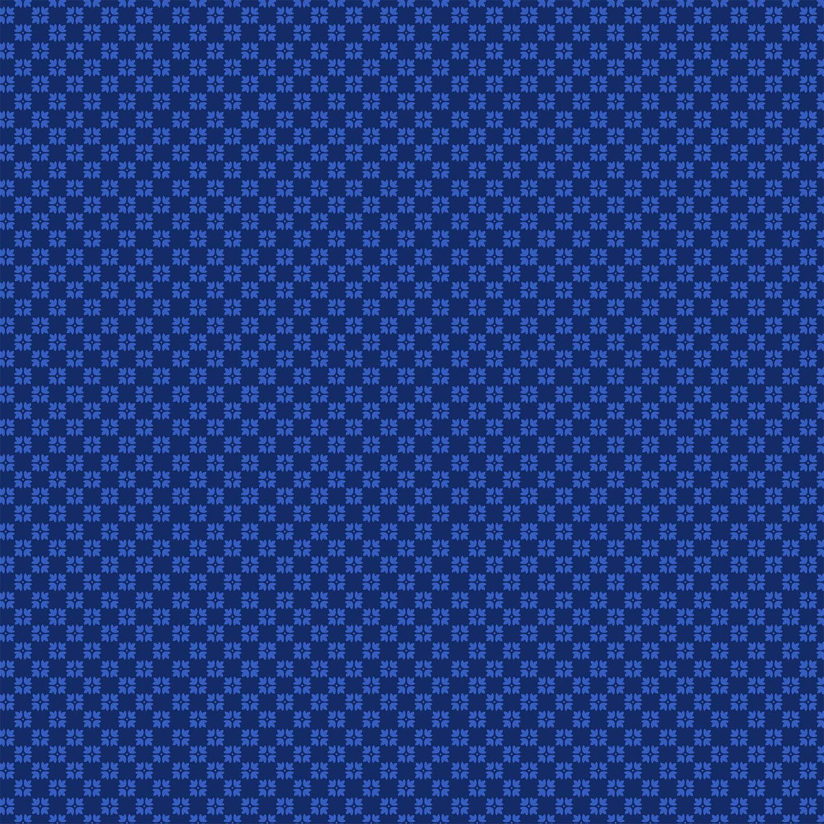 Hampton Court Quilt Fabric - Patterned Check in Navy Blue - 90591-42