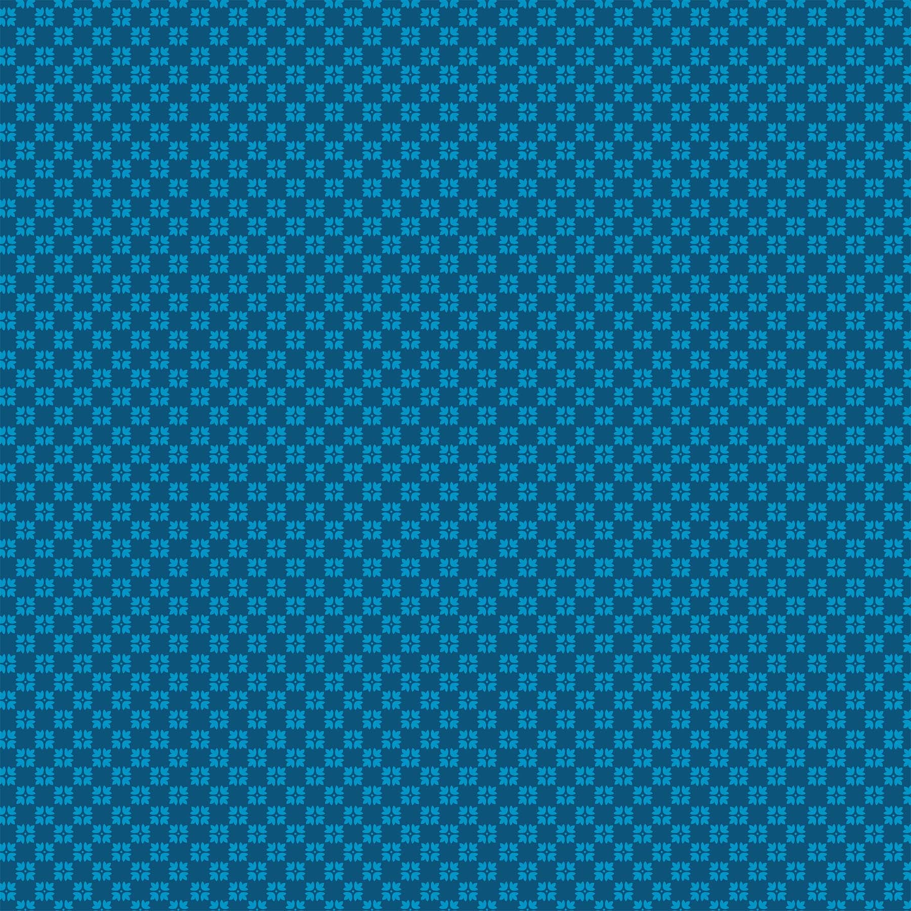 Hampton Court Quilt Fabric - Patterned Check in Teal - 90591-64