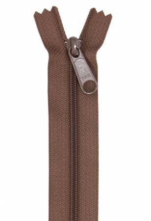 Handbag Zipper, 24", Single Slide By Annie - Seal Brown - ZIP24-140