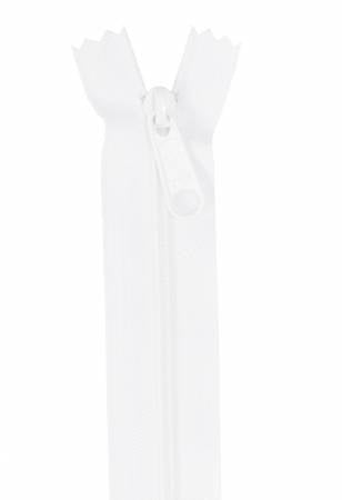 Handbag Zipper, 24", Single Slide By Annie - White - ZIP24-100