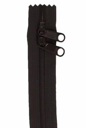 Handbag Zipper, 30", Double Slide By Annie - Black - ZIP30-105
