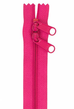 Handbag Zipper, 30", Double Slide By Annie - Lipstick Pink - ZIP30-250
