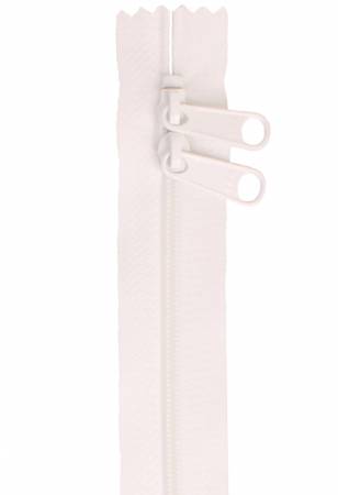 Handbag Zipper, 30", Double Slide By Annie - White - ZIP30-100