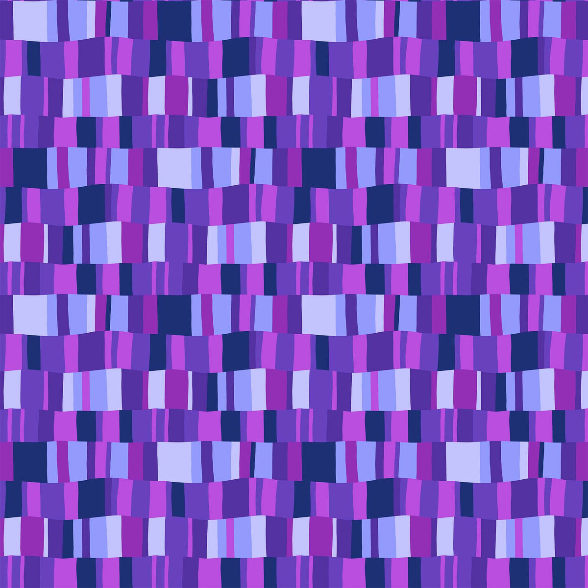 Happiness Quilt Fabric - Decking in Purple/Multi - 90594-84