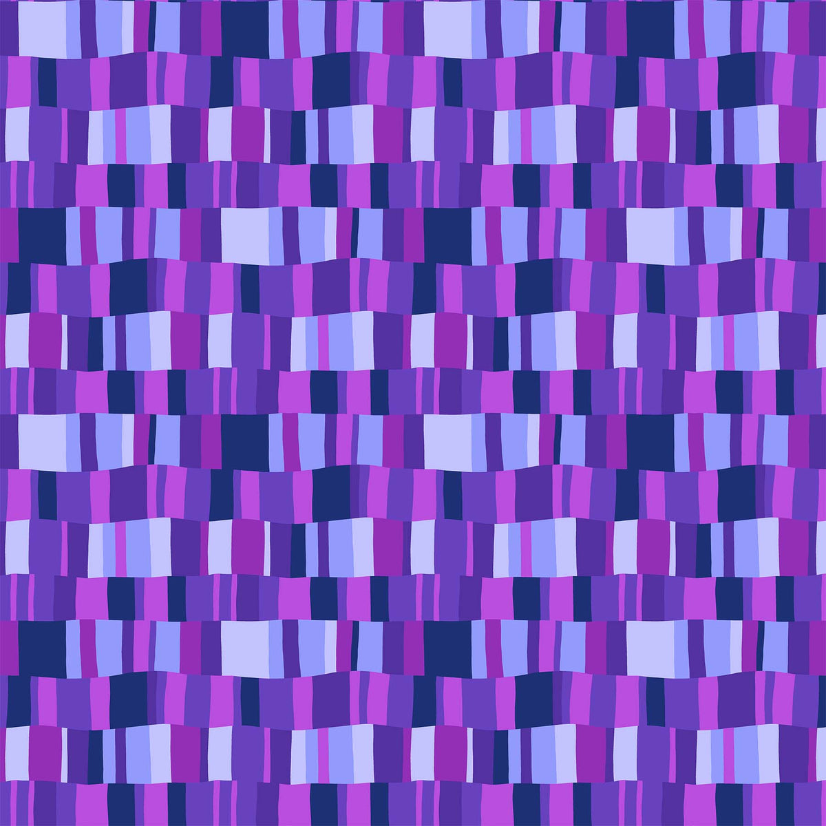 Happiness Quilt Fabric - Decking in Purple/Multi - 90594-84