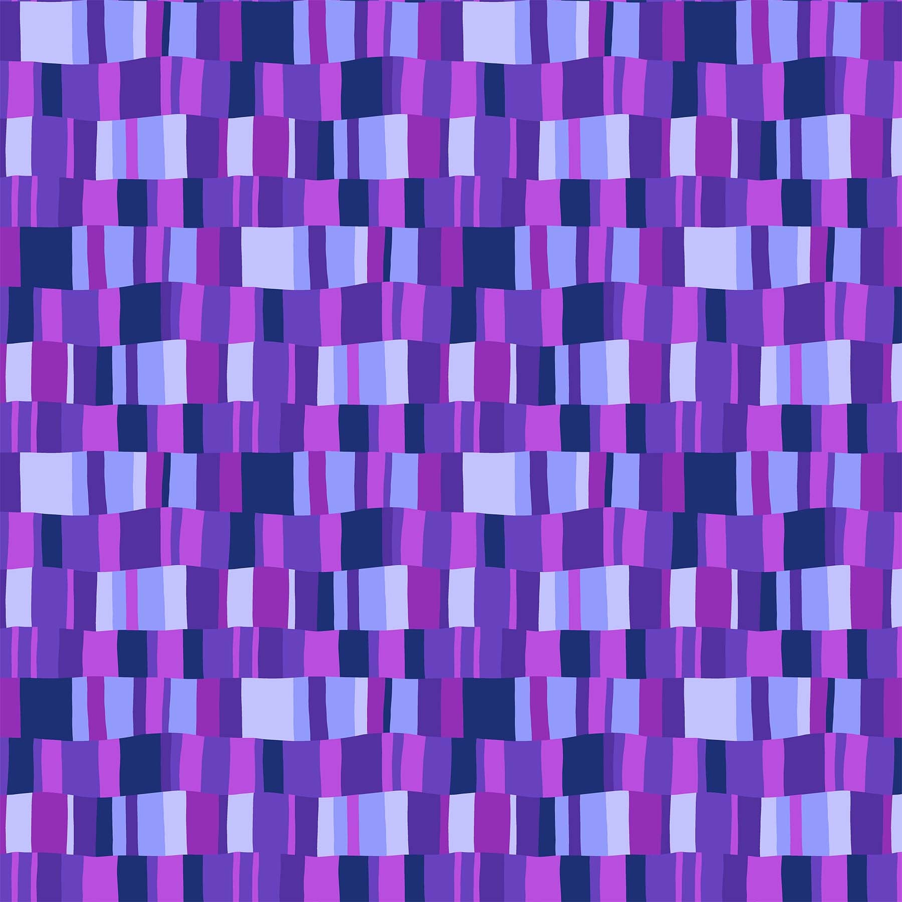 Happiness Quilt Fabric - Decking in Purple/Multi - 90594-84
