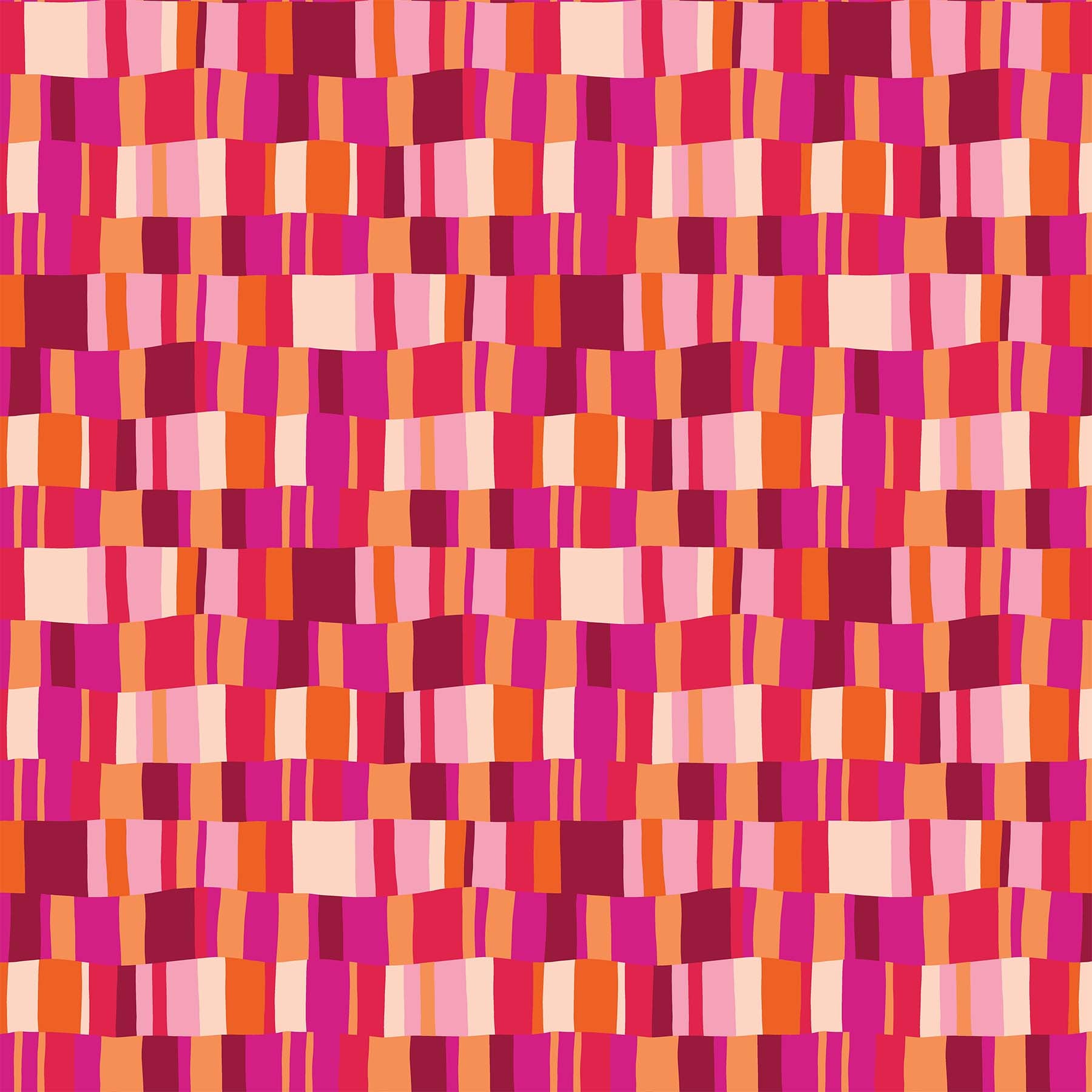Happiness Quilt Fabric - Decking in Red/Multi - 90594-24
