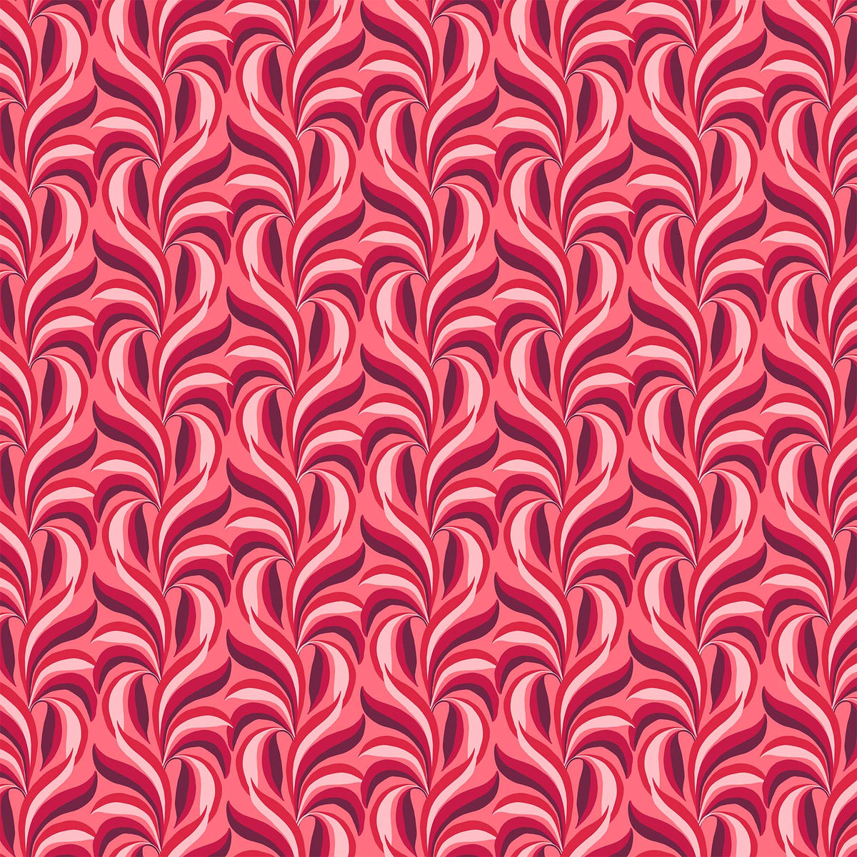 Happiness Quilt Fabric - Peace Leaves in Red/Multi - 90593-24