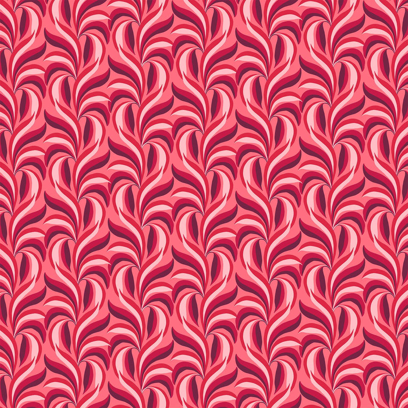 Happiness Quilt Fabric - Peace Leaves in Red/Multi - 90593-24