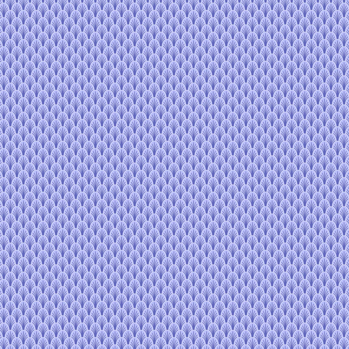 Happiness Quilt Fabric - Scallops in Blue - 90598-41