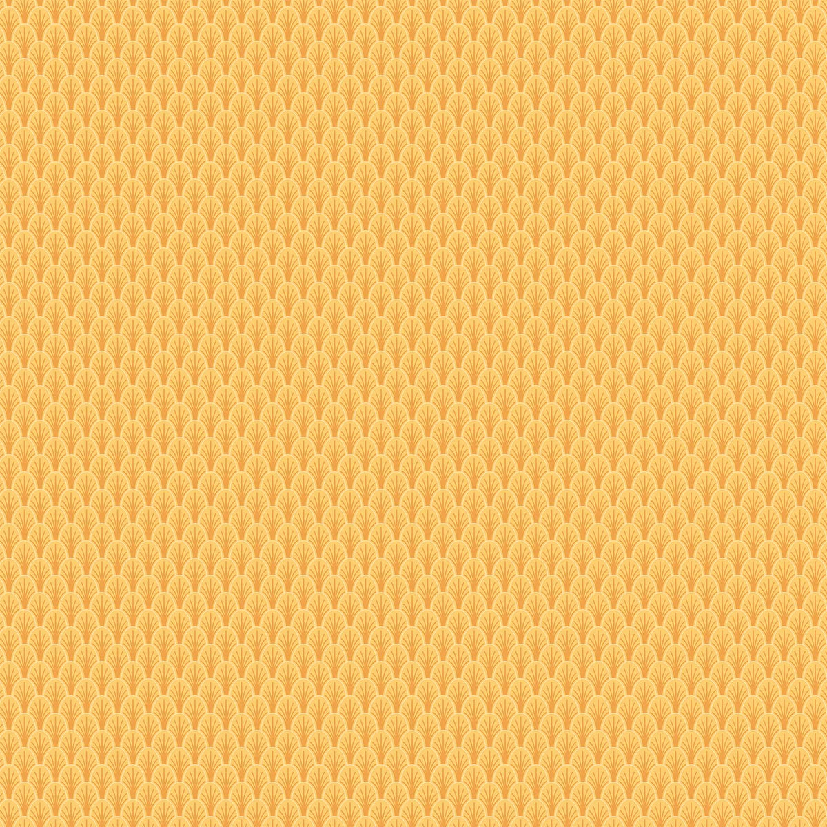 Happiness Quilt Fabric - Scallops in Yellow - 90598-50