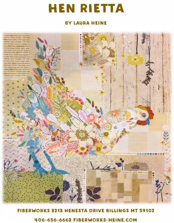 Hen Rietta Quilt Collage Pattern by Laura Heine - LHFW HEN