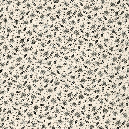 Henderson Street Quilt Fabric - Starburst in Ivory - AZU-20520-15 IVORY
