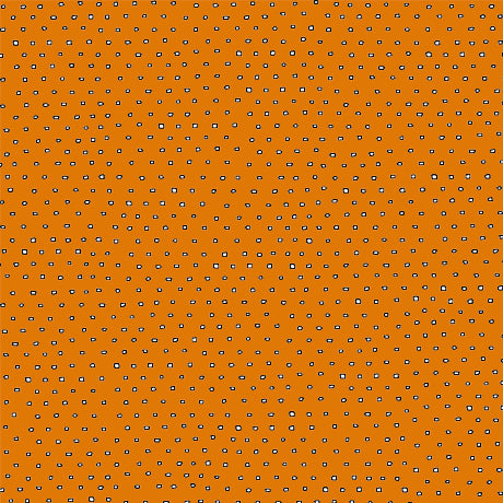 Hippity Hop Quilt Fabric - Pixie Square Dot in Pumpkin Orange - 1649 24299 O