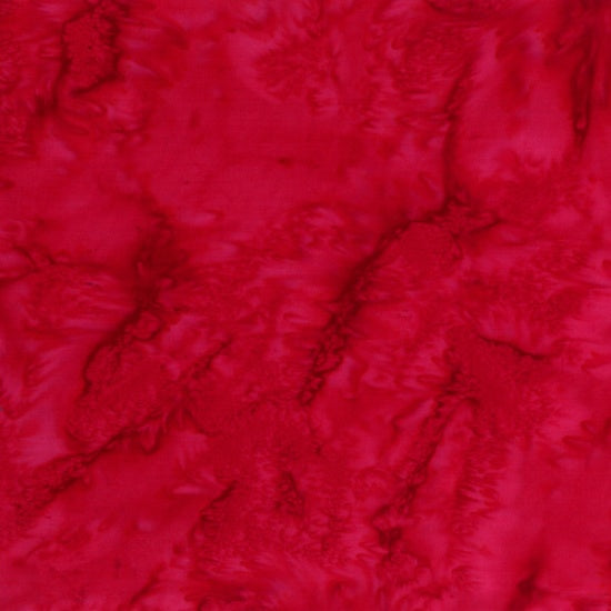 Hoffman Bali Watercolors Batik Solid Quilt Fabric - Red - 1895-5