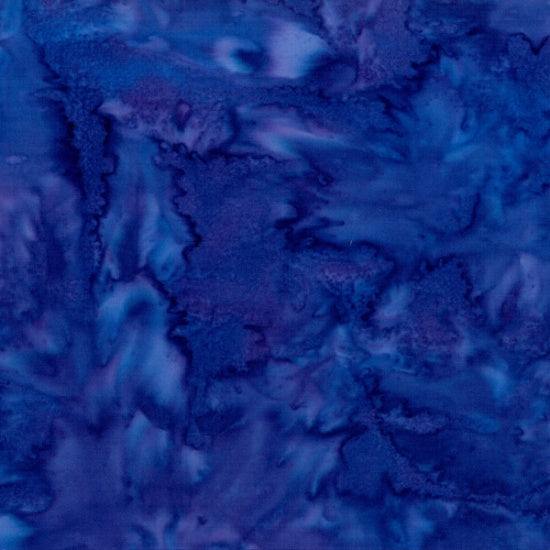 Hoffman Bali Watercolors Batik Solid Quilt Fabric - Salvia Blue - 1895-424