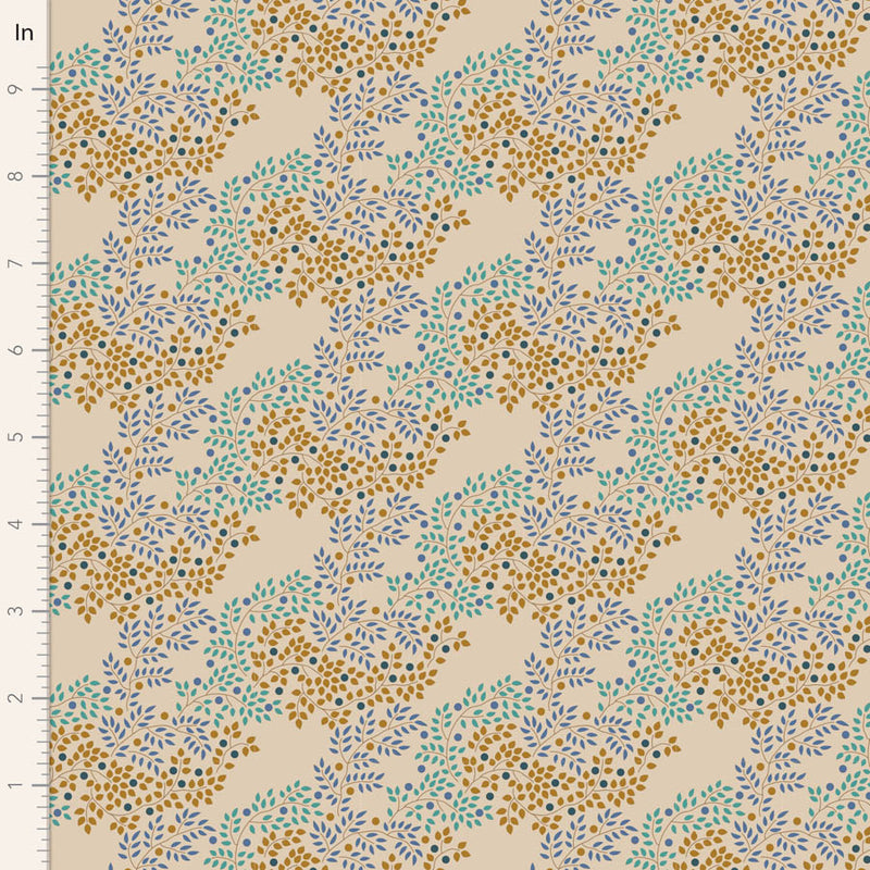 Hometown Quilt Fabric by Tilda - Berrytangle in Blue - 100469
