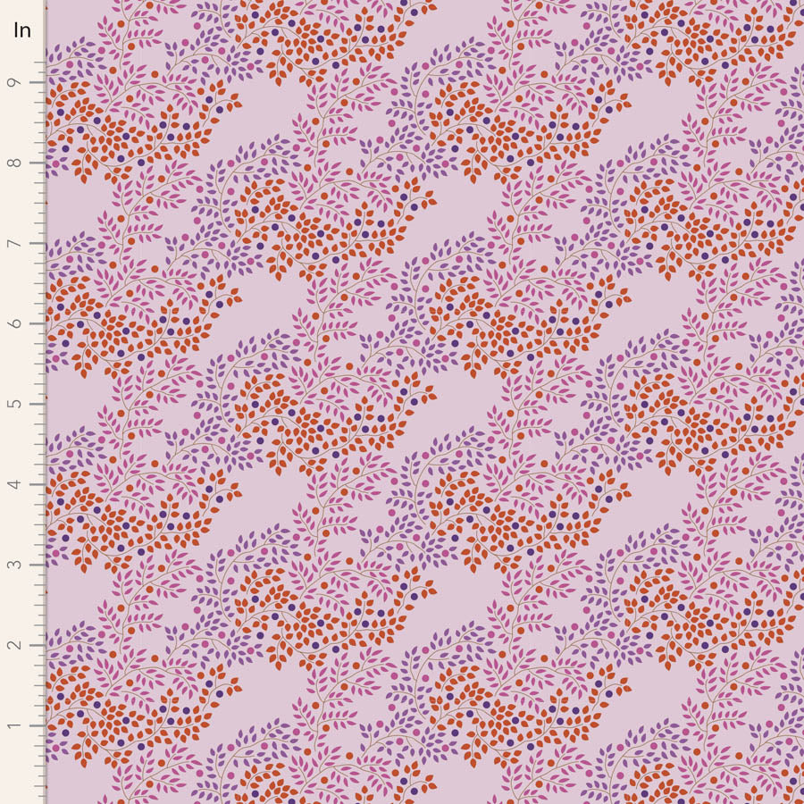Hometown Quilt Fabric by Tilda - Berrytangle in Plum Purple - 100472