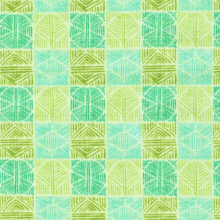 Horizon Quilt Fabric - Leaf Tiles in Leaf Green - SRK-21181-43 LEAF