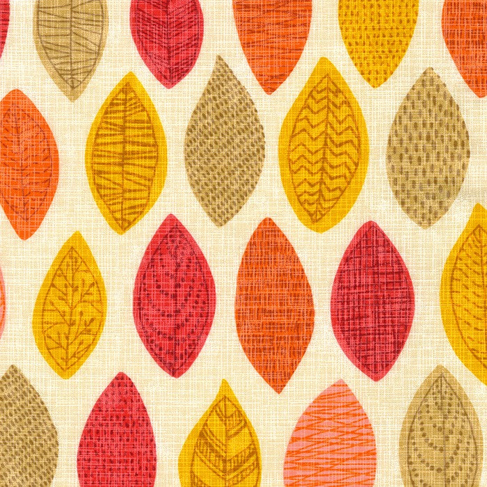 Horizon Quilt Fabric - Leaves in Mango Multi - SRK-21178-146 MANGO