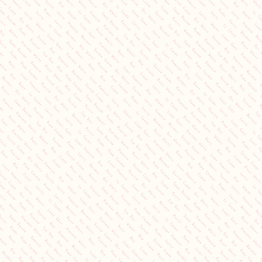 Hush Hush Quilt Fabric - Color List in Cream - C11176-COLOR