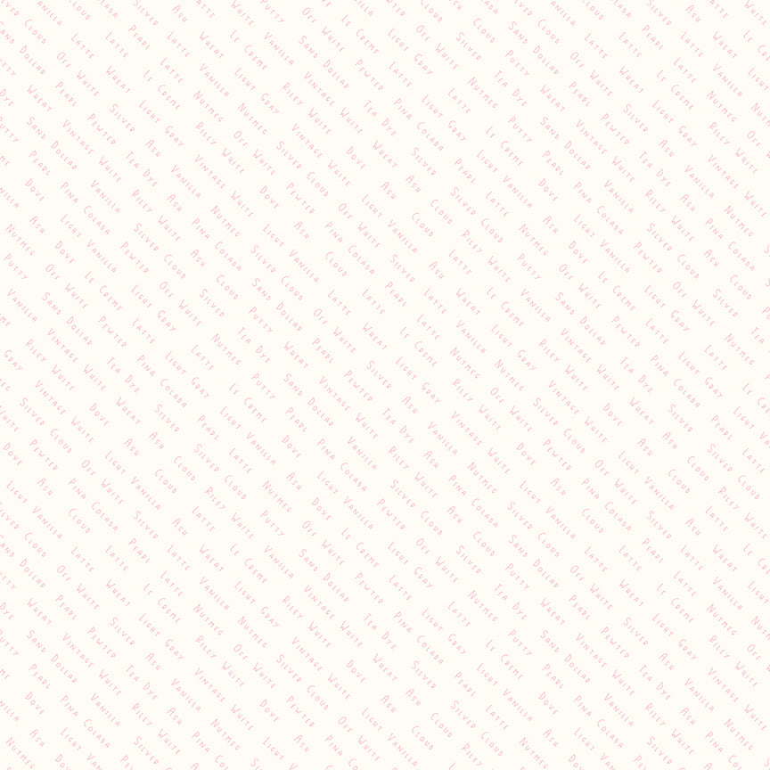 Hush Hush Quilt Fabric - Color List in Cream - C11176-COLOR