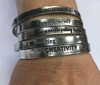 Quotable Cuffs - I Heart Quilting - PCCF-IHQ