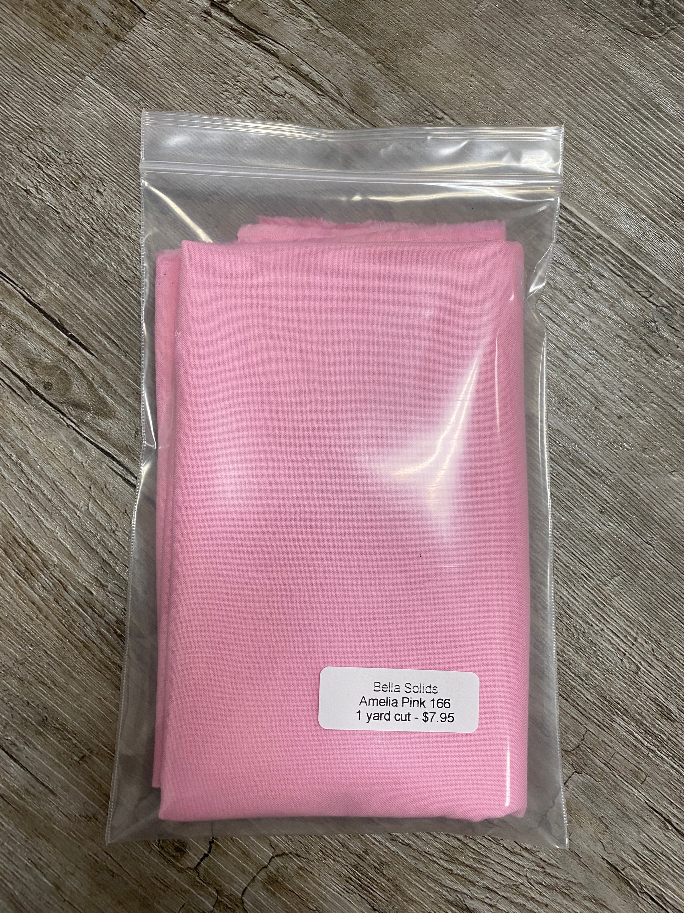 LKG: 1 Yard Precut - Bella Solids in Amelia Pink 9900 166