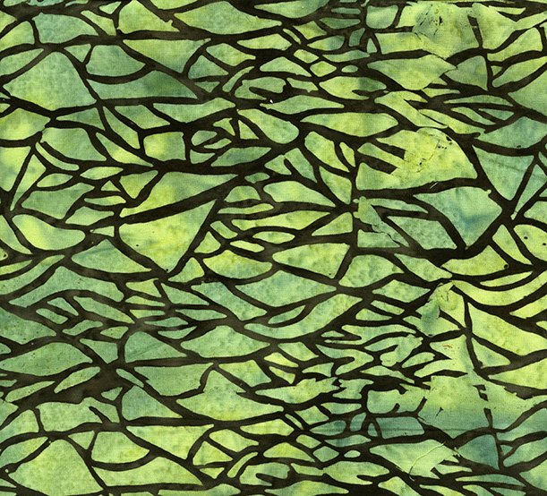 Island Batik Quilt Fabric - Branches in Grasshopper Green - 721706675
