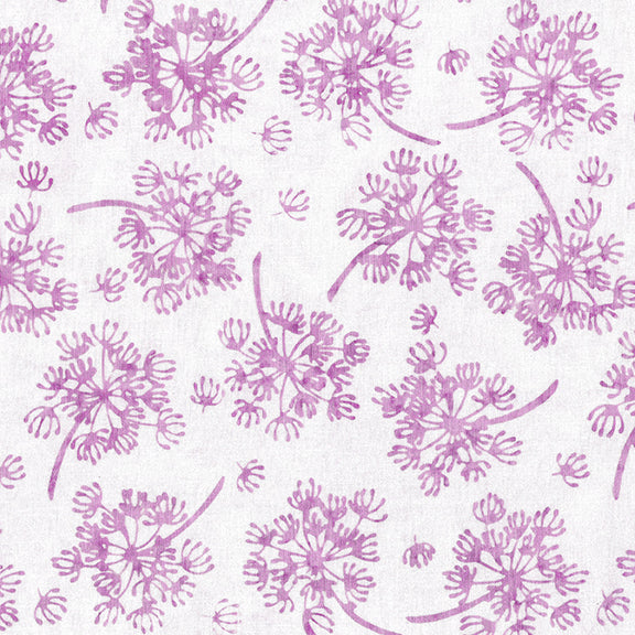 Island Batik Quilt Fabric - Floral Wonders Protea Flower in Dillweed in Opalescence Light Purple - 712102400