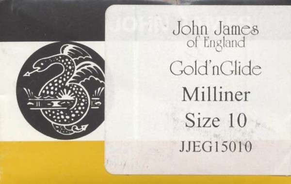 Milliners / Straw Gold'N Glide Needles, size 10 - JJEG150 10