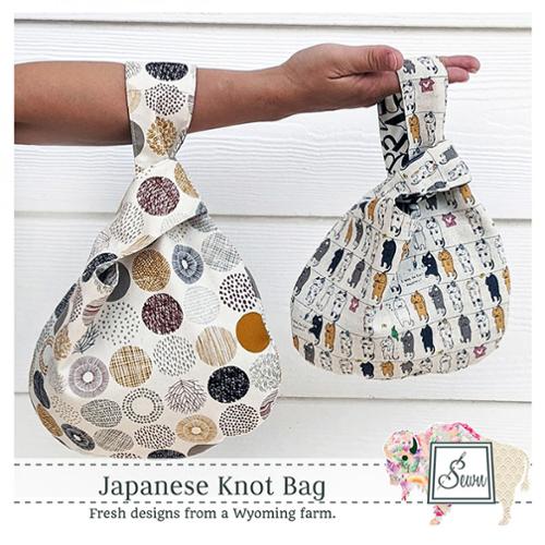 Japanese Knot Bag Pattern From Sewn Wyoming - SIF 201D