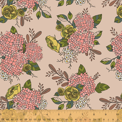 Jaye Bird Quilt Fabric - Jaye's Bouquet in Pink - 53270-3