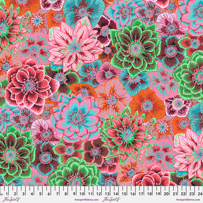 Kaffe Fassett Collective August 2022 Quilt Fabric - Hellebores in Pink - PWPJ118.PINK