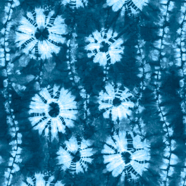 Katori Quilt Fabric - Floral Chain in Blue - 2194-75