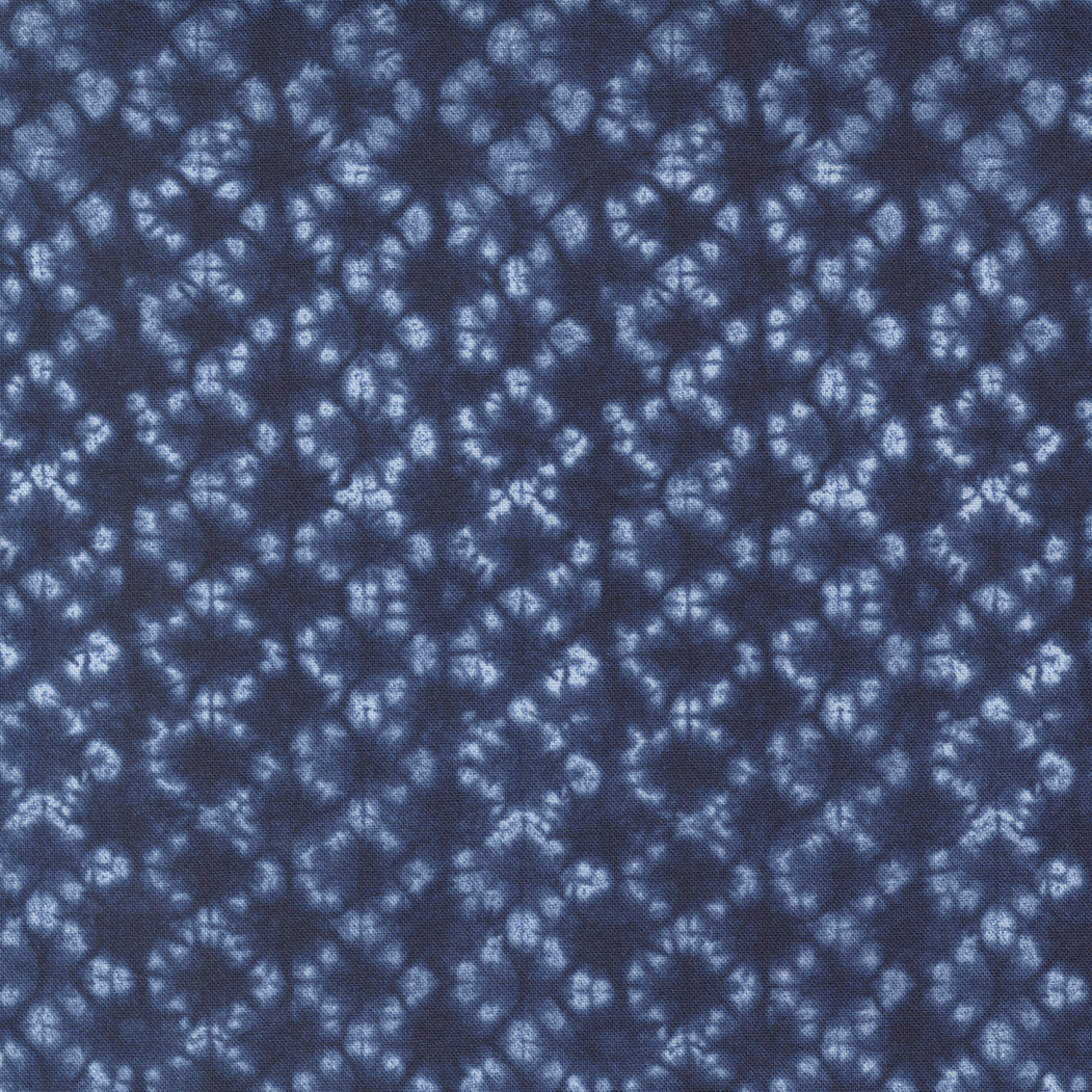 Kawa Quilt Fabric - Kiso Helix in Sapphire Blue - 48087 12
