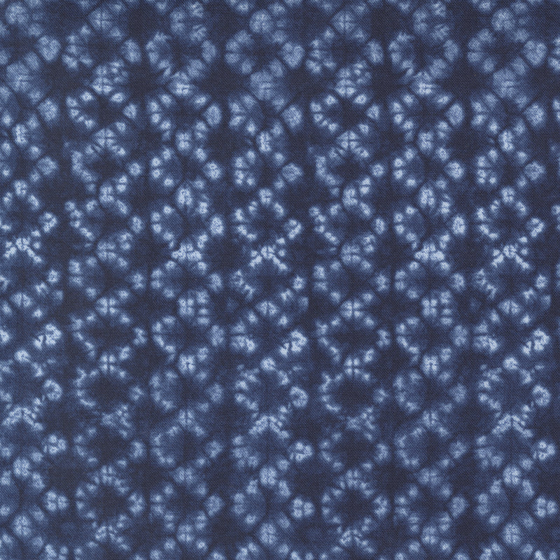 Kawa Quilt Fabric - Kiso Helix in Sapphire Blue - 48087 12