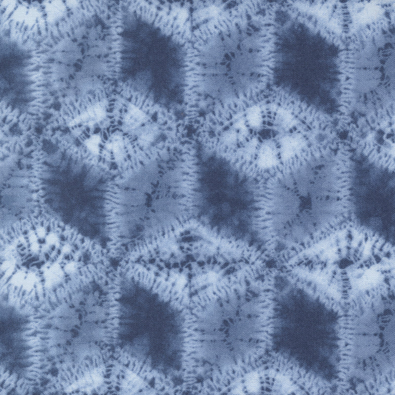 Kawa Quilt Fabric - Sumida Geometric in Pacific Blue - 48082 14