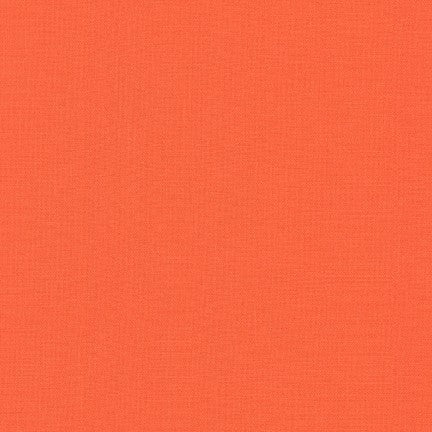 Kona Cotton Solid in Nectarine Orange - K001-496