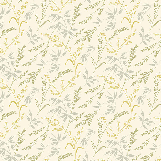 Lady Tulip Quilt Fabric - Rustic Branch in Magnolia Cream - A-190-N