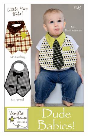 Little Man Bibs! Includes Mr. Cowboy, Mr. Formal, and Mr. Businessman. Fits baby boy sizes 6-18 months.