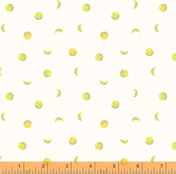 Little Whispers Quilt Fabric - Moons in Ivory - 53179-2