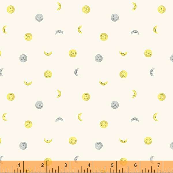 Little Whispers Quilt Fabric - Moons in Parchment - 53179-3