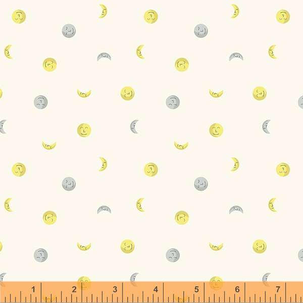 Little Whispers Quilt Fabric - Moons in Parchment - 53179-3
