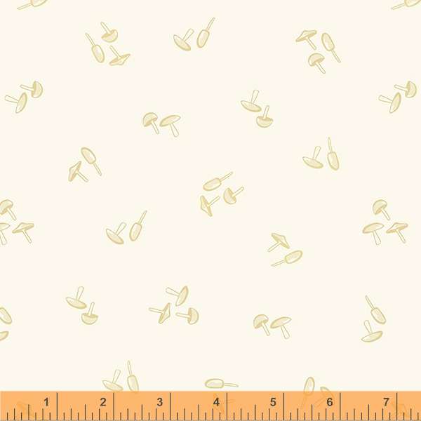 Little Whispers Quilt Fabric - Mushrooms in Parchment - 53172-3