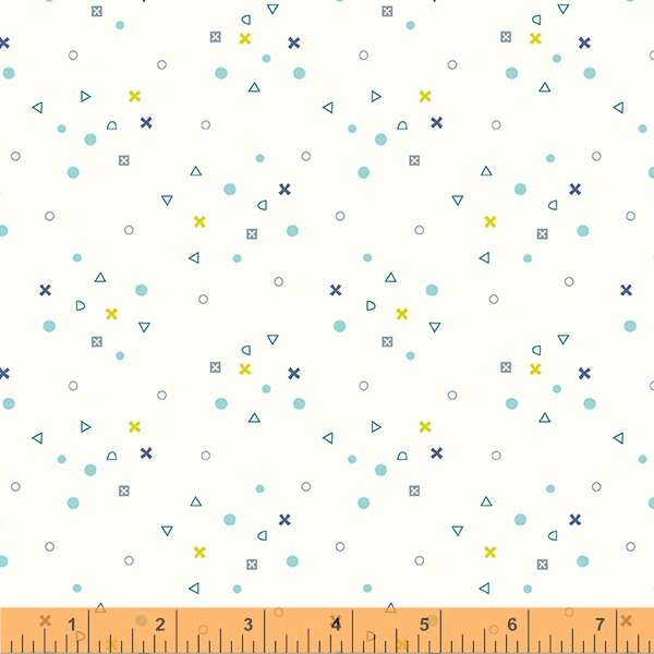 Little Whispers Quilt Fabric - XOXO in Ivory - 53181-2