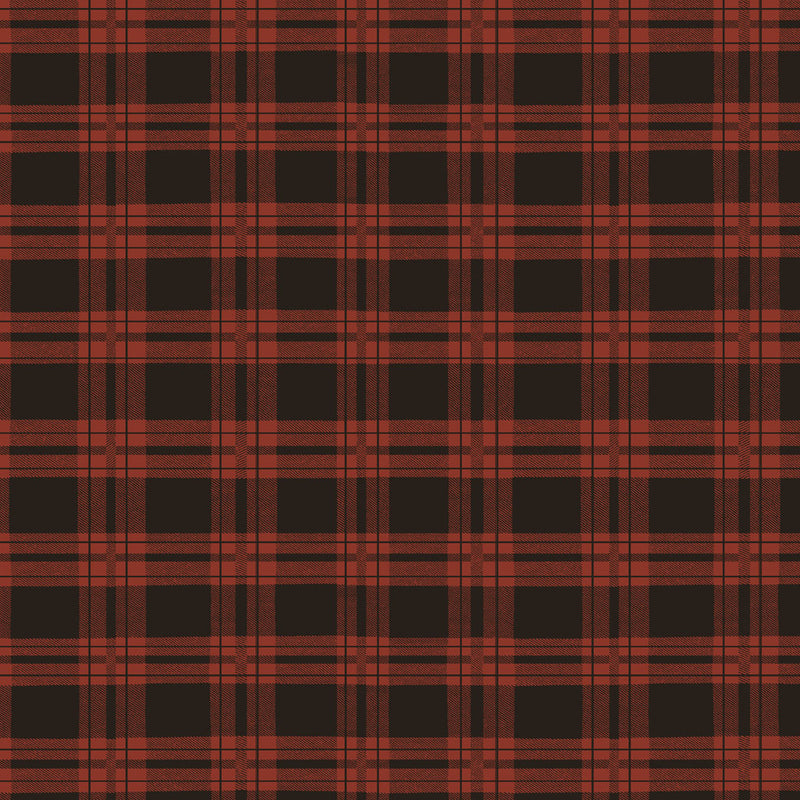 Living the Dream Quilt Fabric - Plaid Blanket in Light Brick Red - Y3442-50