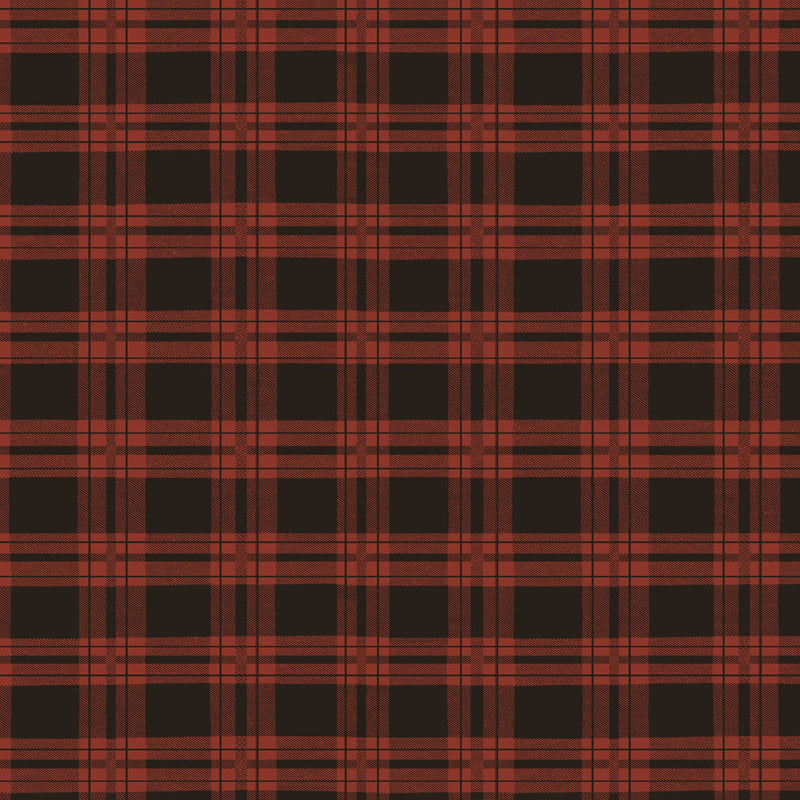 Living the Dream Quilt Fabric - Plaid Blanket in Light Brick Red - Y3442-50