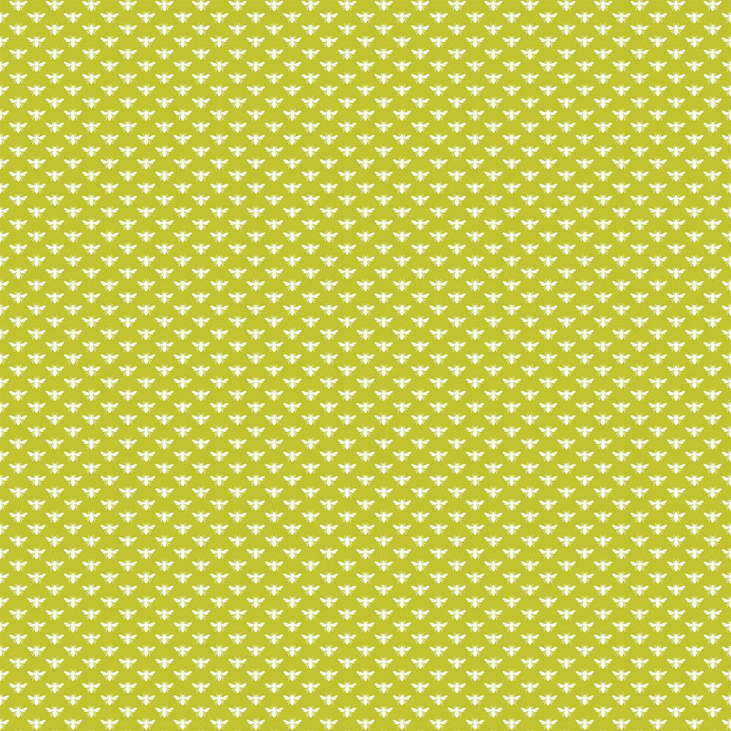 Local Honey Quilt Fabric - Bee Dot in Chartreuse Green - 90663-70